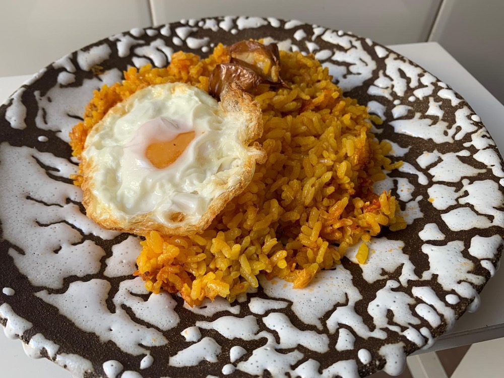 Arroz al horno de atún con huevo frito - Gaudaru